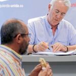 Respaldado. Cayo Lara fue apoyado por la Presidencia Federal de IU
