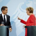 Merkel y Sarkozy, tras su reunión de hoy