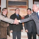 Valcárcel confirma a Claver que la cuenca del Segura recibirá agua de los trasvases