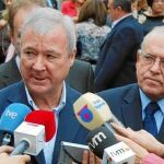 El jefe del Ejecutivo murciano, tras el acto de clausura del Día del Cooperativismo en Caravaca de la Cruz