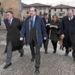 El presidente Herrera, Miguel Alejo, María José Salgueiro y Aparicio, entre otros, asisten en Oña al Milenario