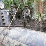 El submarino podía desplazarse a 20 kilómetros por hora hasta las costas de México sumergido a 9 metros