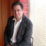 El secretario general del Partido Socialista de Castilla y León, Óscar López, en su despacho de la sede autonómica, en Valladolid