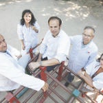 De izqda. a dcha., Álvaro Gándara, María Alonso, Enrique Jaureguízar, Manuel Martínez-Selles y Gádor Joya