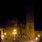 La iluminación de la Giralda también se apagó una hora