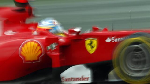 Alonso en los entrenamiento libres de Alemania