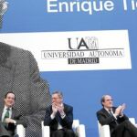Gallardón, José Bono y Ángel Gabilondo se reunieron ayer en el Palacio de Cibeles para homenajear a Tierno Galván
