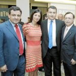 El presidente de Ceuta estuvo acompañado por numerosos representantes del Partido Popular. Al acto acudieron líderes andaluces como Antonio Sanz, secretario general del PP-A o Rosario Soto