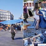 Los acampados de Sol abandonaron ayer la plaza y estarán durante unos días en Rivas