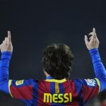 El delantero argentino del FC Barcelona Leo Messi