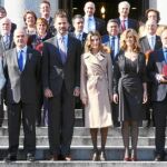Los Príncipes de Asturias, junto a los alcaldes de los municipios distinguidos