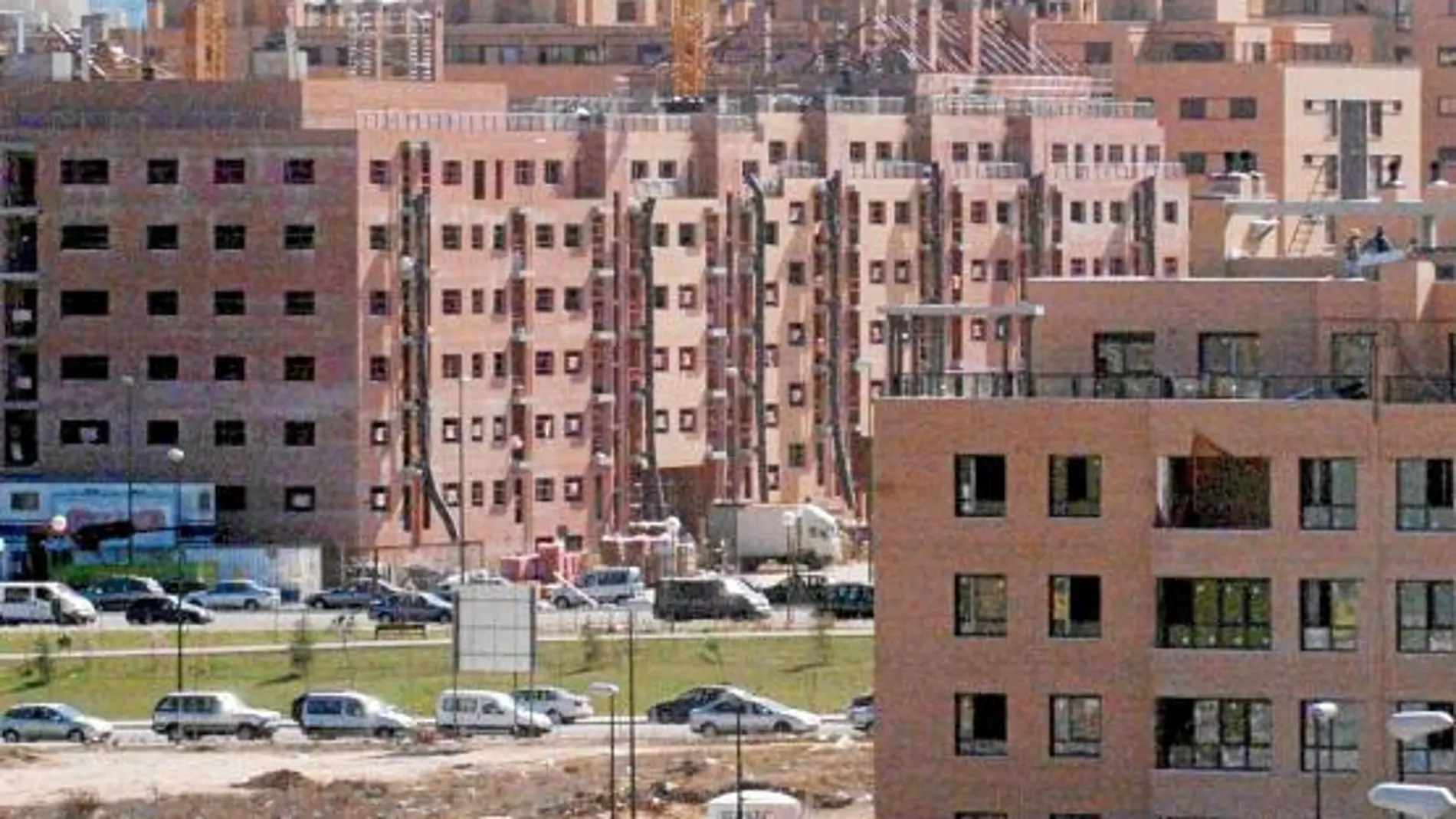 Viviendas en construcción en Madrid