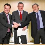 Gallardón presentó ayer, junto a Cobo y Lissavetzky, el tercer intento olímpico de Madrid