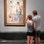 «La acróbata de la bola» es una obra de la época rosa de Picasso