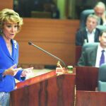 Aguirre, ayer durante el discurso de investidura en la Asamblea