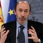 Rubalcaba, hoy, tras el consejo de ministros
