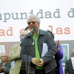 El director de cine Pedro Almodóvar, durante un reciente acto relacionado con la Memoria Histórica