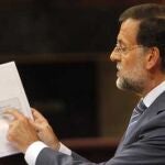 Rajoy, con un resumen de su alternativa en el Congreso