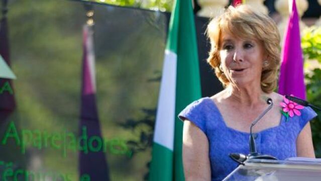 La presidenta de la Comunidad de Madrid, Esperanza Aguirre