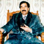Foto de archivo del ex presidente Sadam Husein