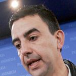 El portavoz del Grupo Socialista en el Parlamento, Mario Jiménez