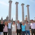 Junqeras presentó ayer su candidatura ante las Cuatro Columnas