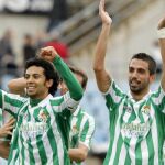 Los jugadores del Betis tras eliminar al Getafe