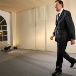 Mariano Rajoy, tras su encuentro con Don Juan Carlos