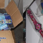 Intervienen 300.000 Bob Esponja y Hello Kitty falsificados en Madrid