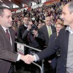 Camps y Alarte durante la celebración del Día de Andalucía