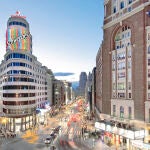 En el icono de la Gran Vía