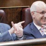 Macias, junto Duran Lleida, en una sesión en el Congreso