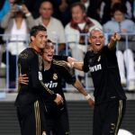 Ronaldo celebra los goles metidos en el encuentro