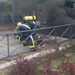 Loa Bomberos localizan los cadáveres de dos técnicos en un incendio de la M-30