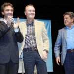 Alberto Fabra con Federico Trillo y el alcalde de Sax,