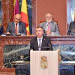 Manuel Campos, ayer durante su comparecencia en la Asamblea