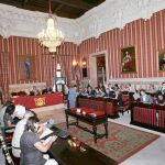 Un momento del Pleno municipal que reprobó las declaraciones del presidente de la Generalitat
