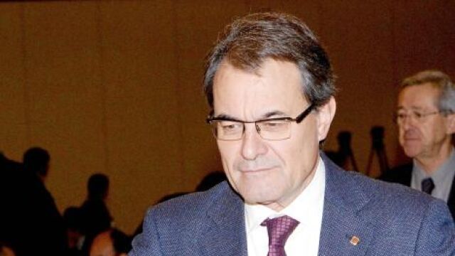 Artur Mas asistió ayer a un desayuno coloquio en Barcelona