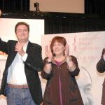 El líder socialista, Óscar López, Julio Villarrubia, Mirian Andrés y Consuelo de Pablos, en el mitin de Venta de Baños