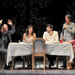 De izda. a derecha, Alberto Jiménez, Karina Garantivá, Israel Elejalde, José L.Alcobendas y Lola Casamayor