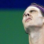 Rafa Nadal se lamenta tras perder un punto