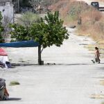 Aspecto que presenta un asentamiento chabolista, ubicado en las inmediaciones del Charco de la Pava