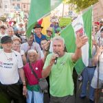 El portavoz del sindicato SAT, Diego Cañamero, asegura que seguirá «ejerciendo la vida sindical» tras la nueva detención