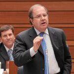 Juan Vicente Herrera durante su intervención