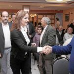 La consejera Silvia Clemente participa en un encuentro con ganaderos de porcino de Vitigudino (Salamanca)