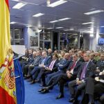 Pedro Morenésrespondió a las preguntas de Gloria Lomana, Javier González Ferrari y Francisco Marhuenda, en presencia de Alfonso Ussía