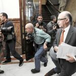 Montoro, ayer, a su llegada al Congreso