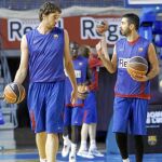 Pau Gasol se reencontró ayer con su amigo Navarro
