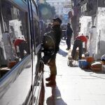 Cerca de 200 agentes participaron en el desalojo del Albéniz y el Hotel Madrid, situados muy cerca de la calle Concepción Jerónima