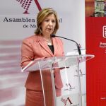 La consejera de Sanidad y Política Social, María Ángeles Palacios, en una imagen de archivo en la Asamblea Regional